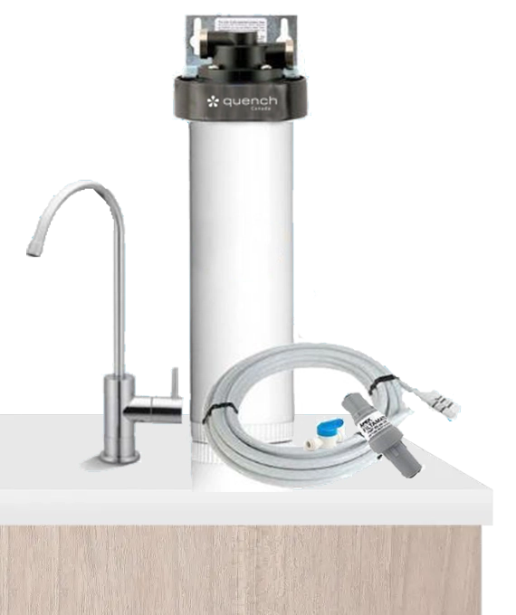 h-series water filtration system on top of a counter